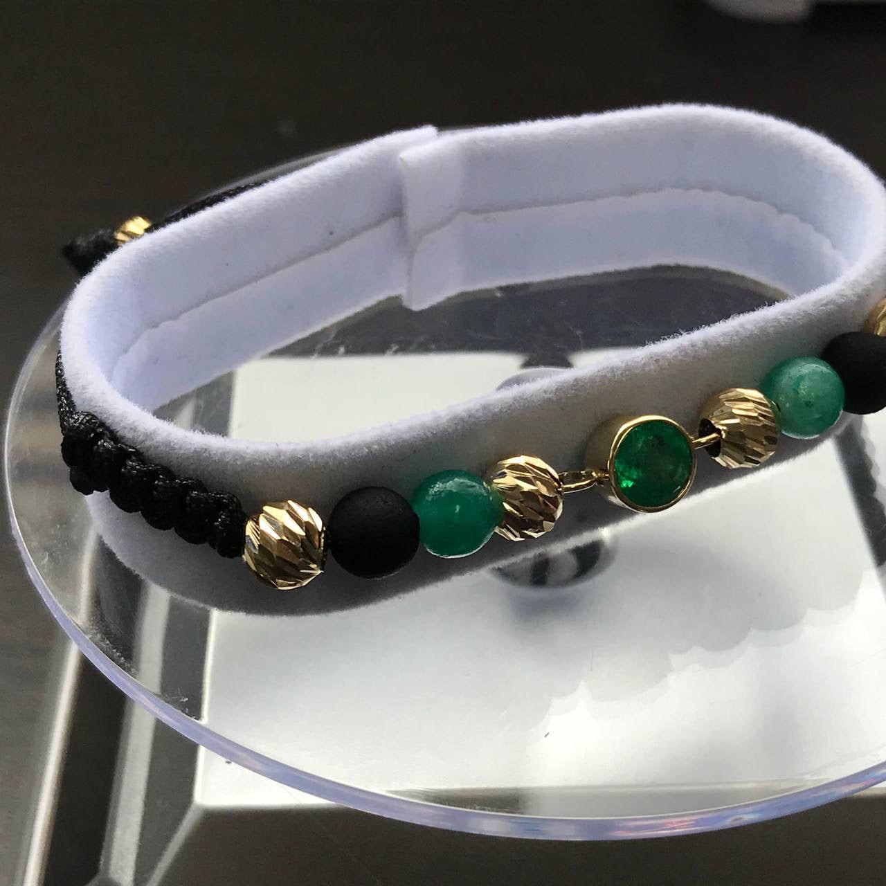 Emerald Balance Bracelet